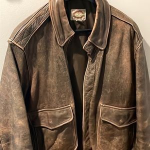 BLACK FRIDAY OFFER Vintage Leather Bomber Jacket